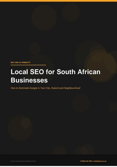 Local SEO for South African Businesses cover
