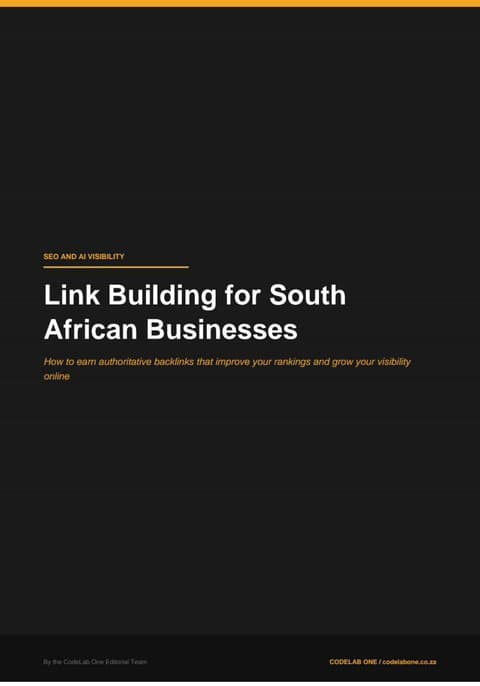 Link Building for South African Businesses ebook cover