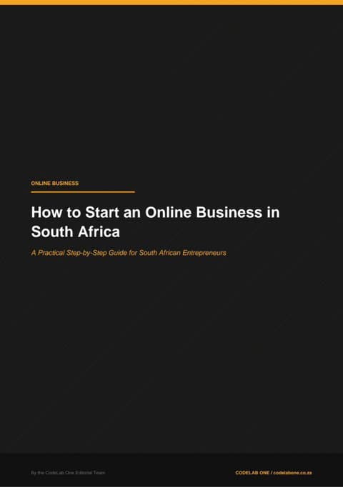 How to Start an Online Business in South Africa cover