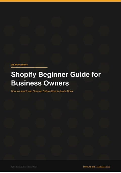 Shopify Beginner Guide for Business Owners cover