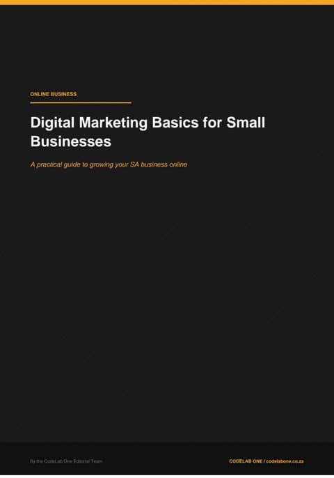 Digital Marketing Basics for Small Businesses cover