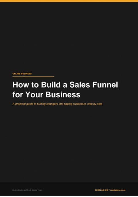 How to Build a Sales Funnel for Your Business ebook cover