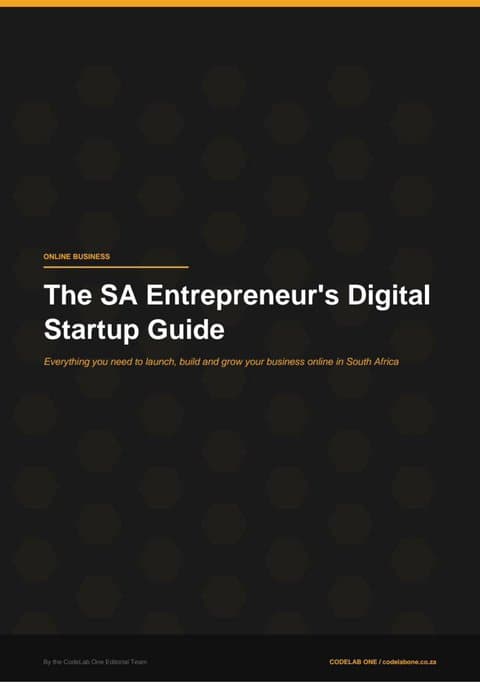The SA Entrepreneur's Digital Startup Guide ebook cover