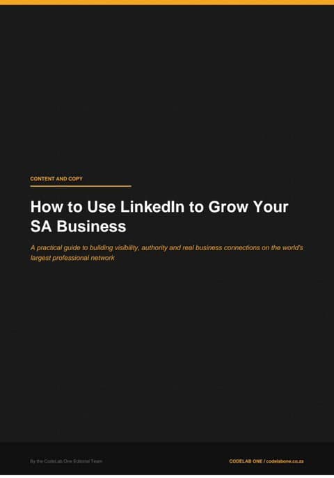 How to Use LinkedIn to Grow Your SA Business ebook cover