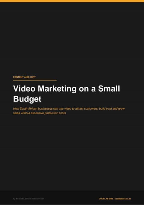 Video Marketing on a Small Budget cover