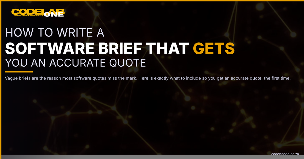 How to Write a Software Brief That Gets You an Accurate Quote